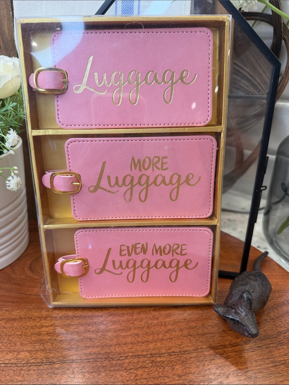 Pink Luggage Tag Set – 3-Pack- NWOT